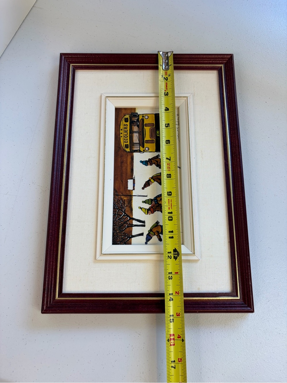Normand Hudon Framed Wall Art Signed Print Leur Plus Beau Temps Signed Quebec - Picture 7 of 9